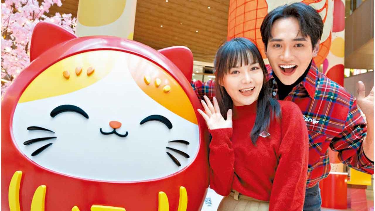 新年最紅KITKAT®神社登陸東涌 招財貓和達摩化身幸運捕手 讓大家Catch The Luck!