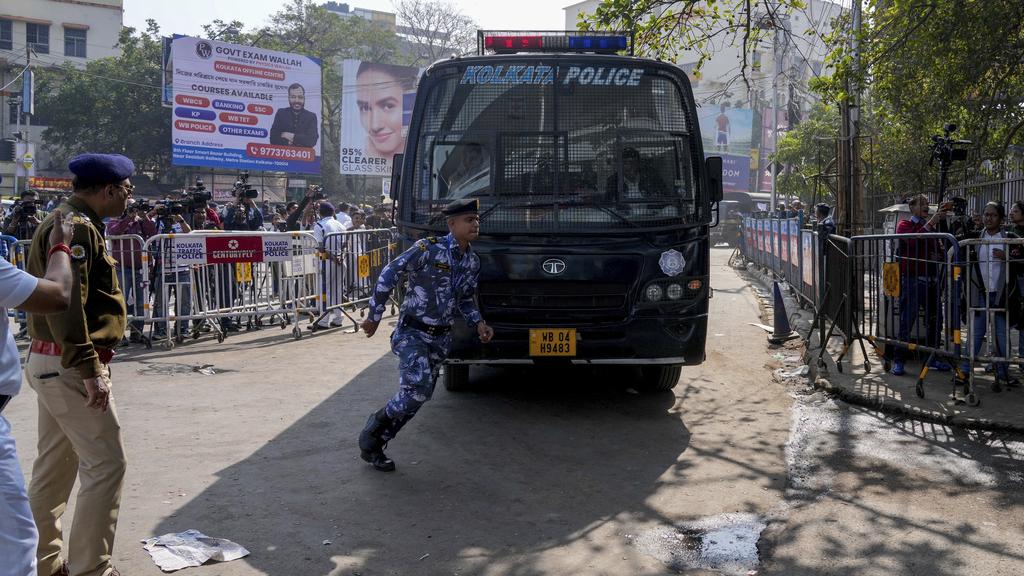 涉印度加爾各答女醫生姦殺案男人被判囚終身。(美聯社)