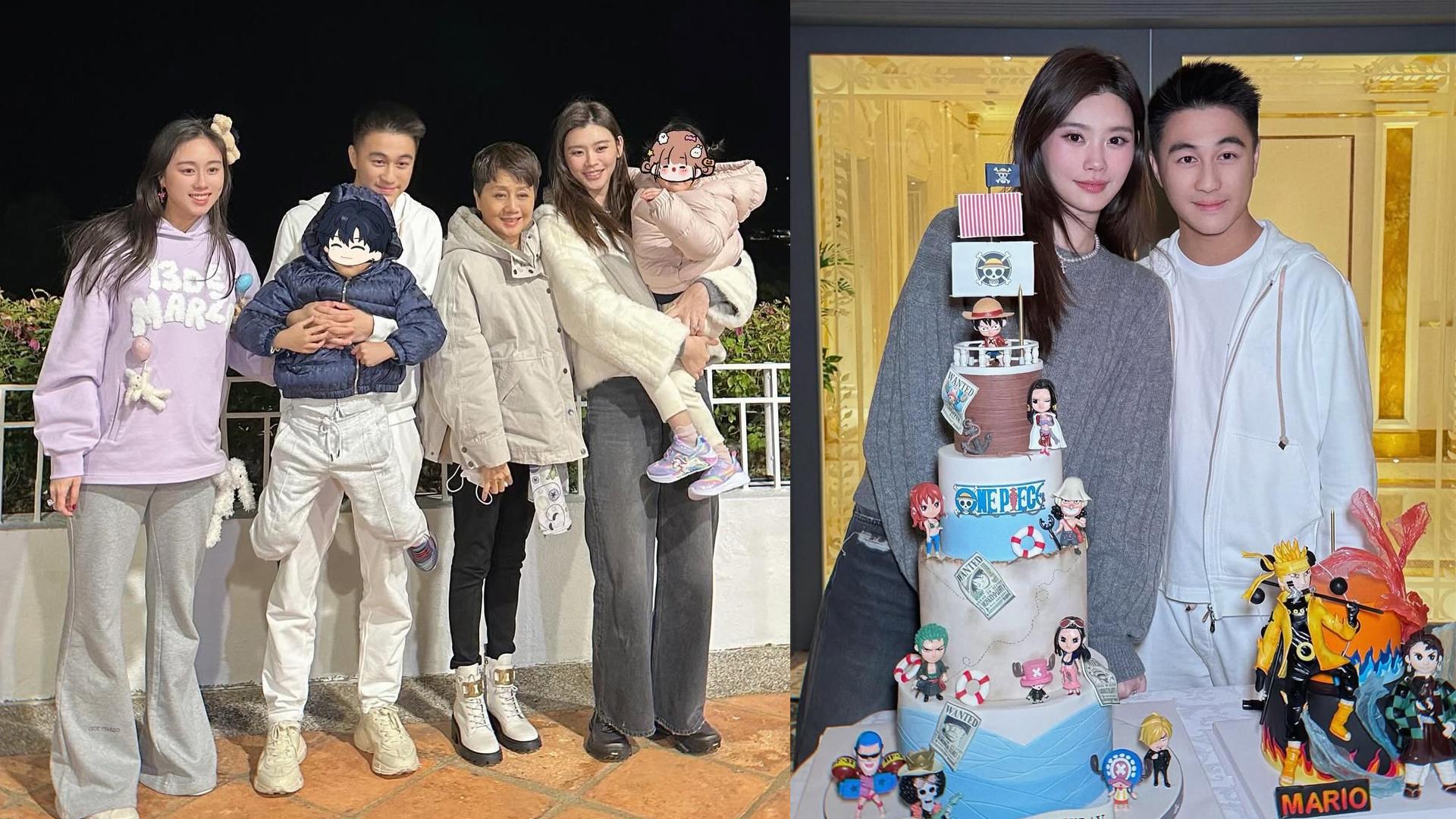 何猷君30歲生日與家人慶祝 奚夢瑤安排無人機表演盡顯童心