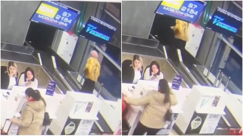 俄羅斯婦誤當自動行人道　走上行李輸送帶「捐窿走」