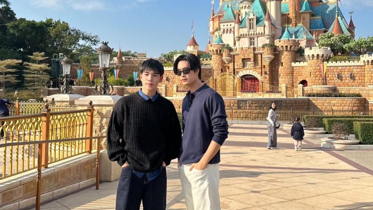 泰國男神GeminiFourth香港過年 年初一玩轉迪士尼樂園