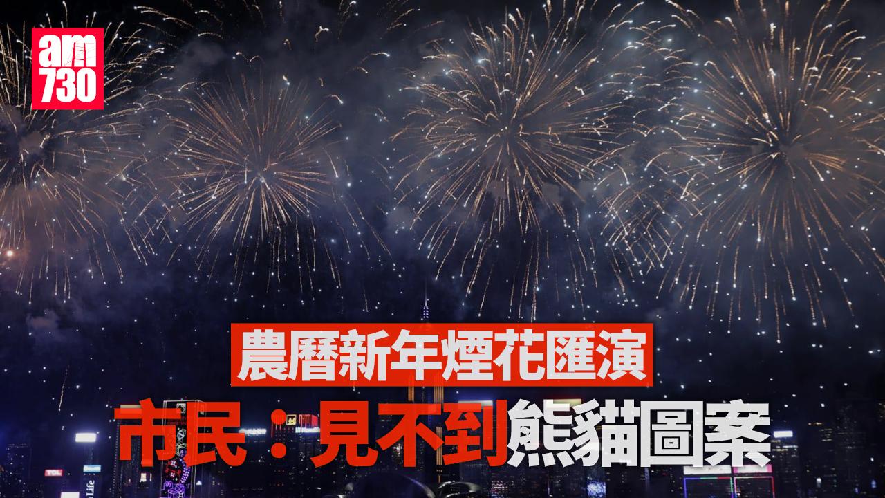 農曆新年煙花匯演　市民稱見不到熊貓圖案