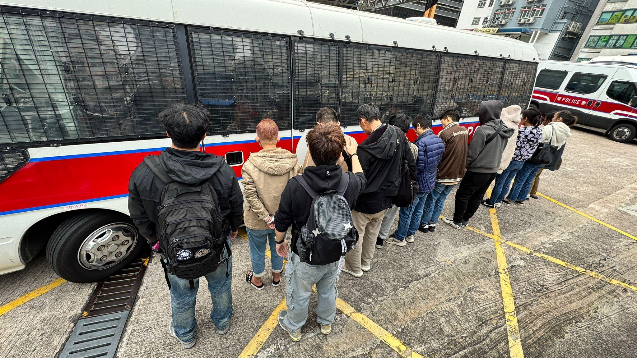 警旺角搗毒窟檢4500元毒品拘12人 (警方圖片)