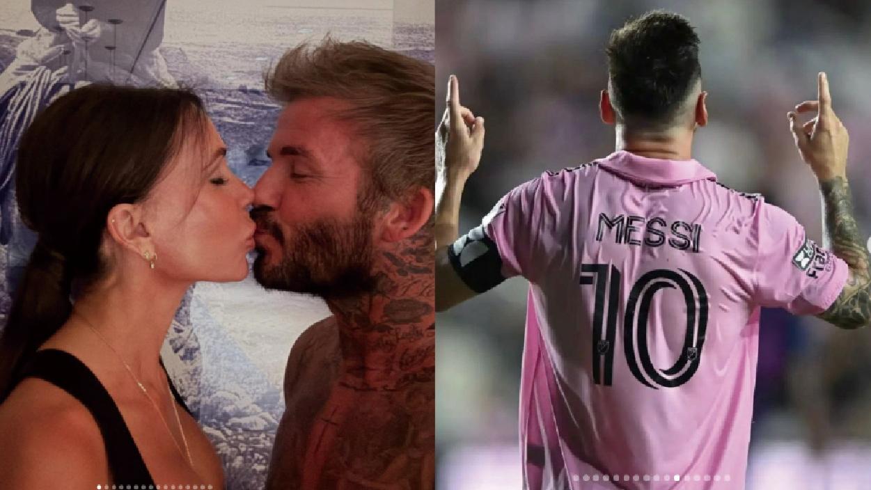 碧咸擁妻上載新年祝福 家庭照中內藏美斯相片