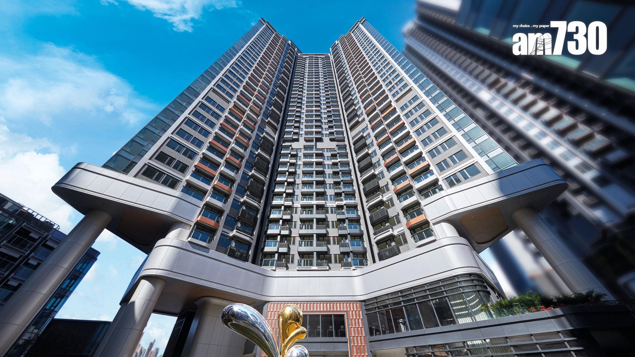 啟德半新盤嘉峯匯高層兩房，最新月租2.6萬元，呎租50元。