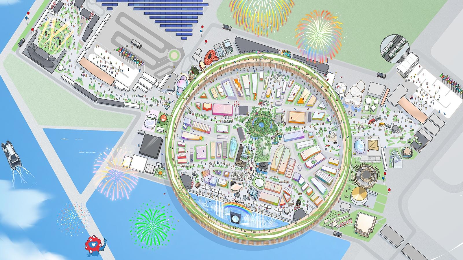 大阪世界博覽會會場。(網頁圖片)