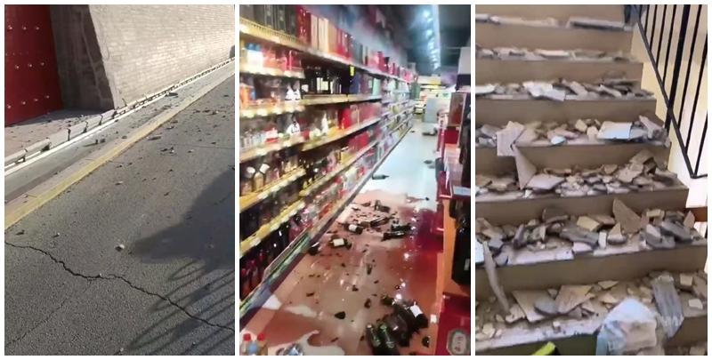 寧夏銀川永寧縣4.8級地震(網上圖片/影片截圖)