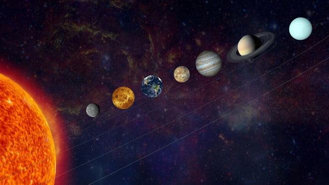 77年一遇七星連珠2.28上演，肉眼可看到4星。(網上圖片)