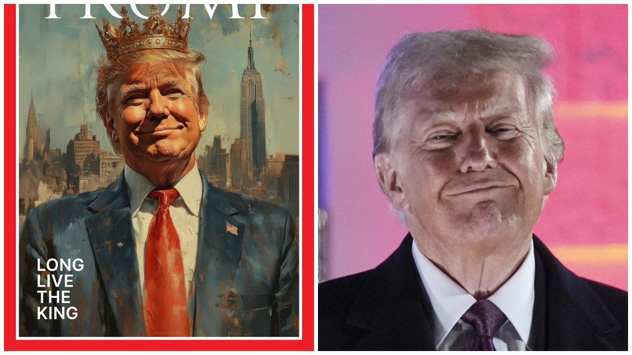 特朗普：第3次世界大戰不遠了，貼戴皇冠AI照自比國王。