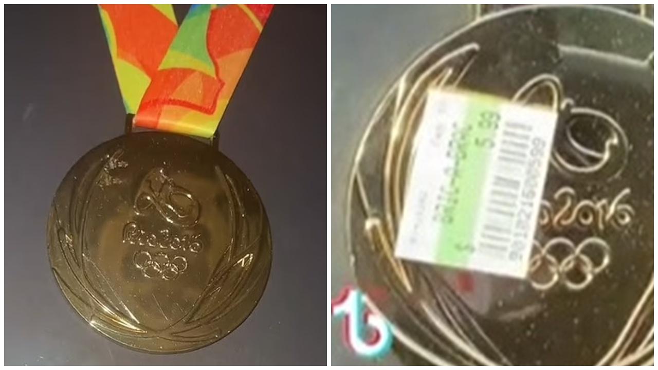 加州二手店驚見「奧運金牌」，僅售6美元。(X)