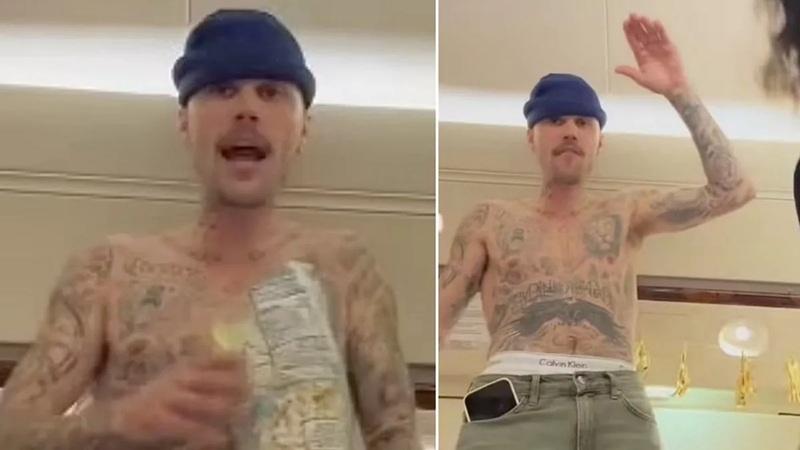 Justin Bieber拍片亂rap暗示high大咗