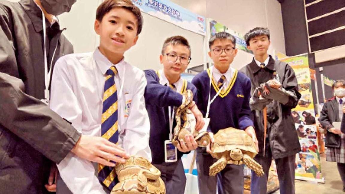 香港寵物節昨開鑼 學生帶校內寵物蛇參展 籲勿跟風養蛇