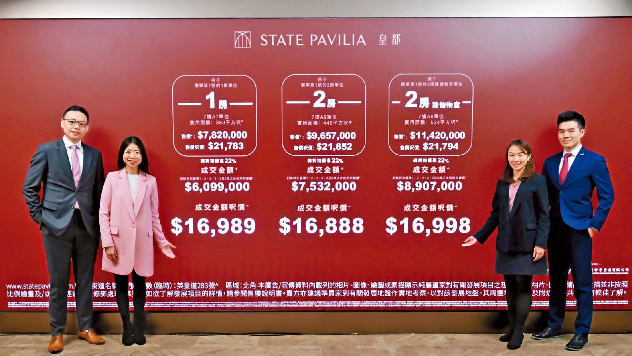 港島東新盤8年新低 皇都 折實均呎$18540 代理：勢冰封港島二手市場