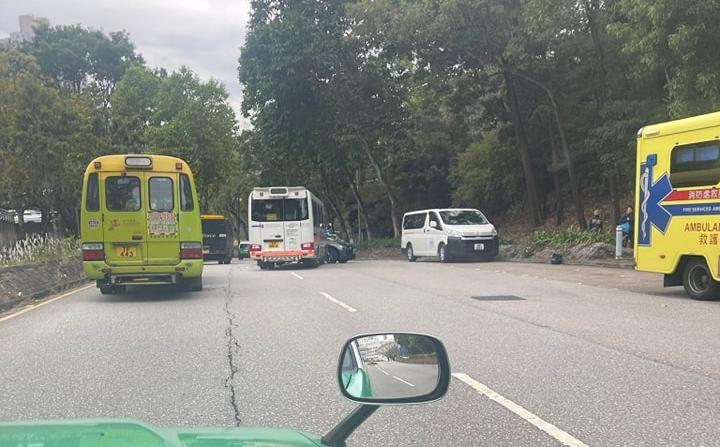 大埔發生車禍。（fb「香港公共交通智庫」圖片）