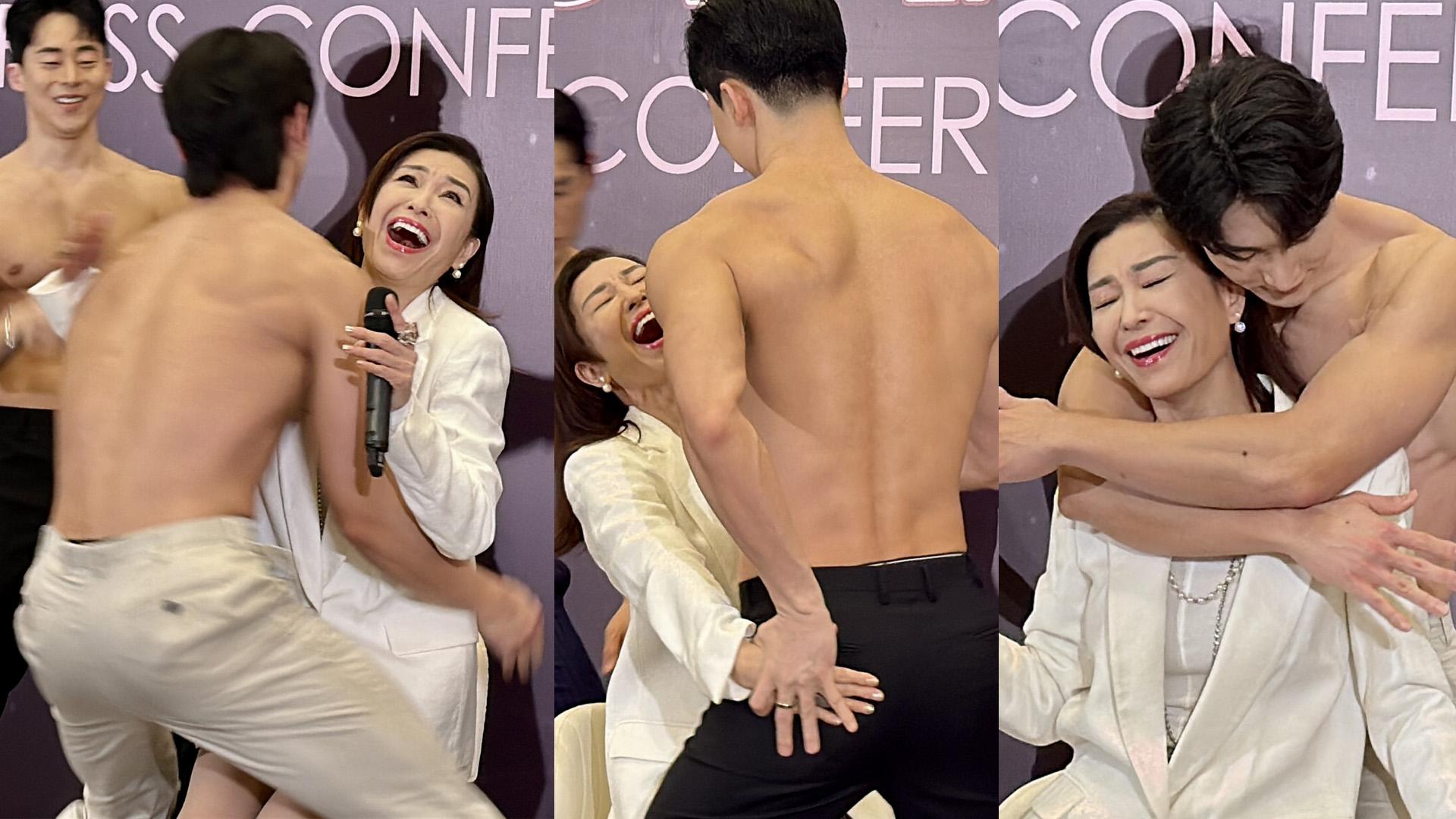 伍詠薇失守無戴氧氣罩 被4位大隻Oppa包圍大呼心跳加速