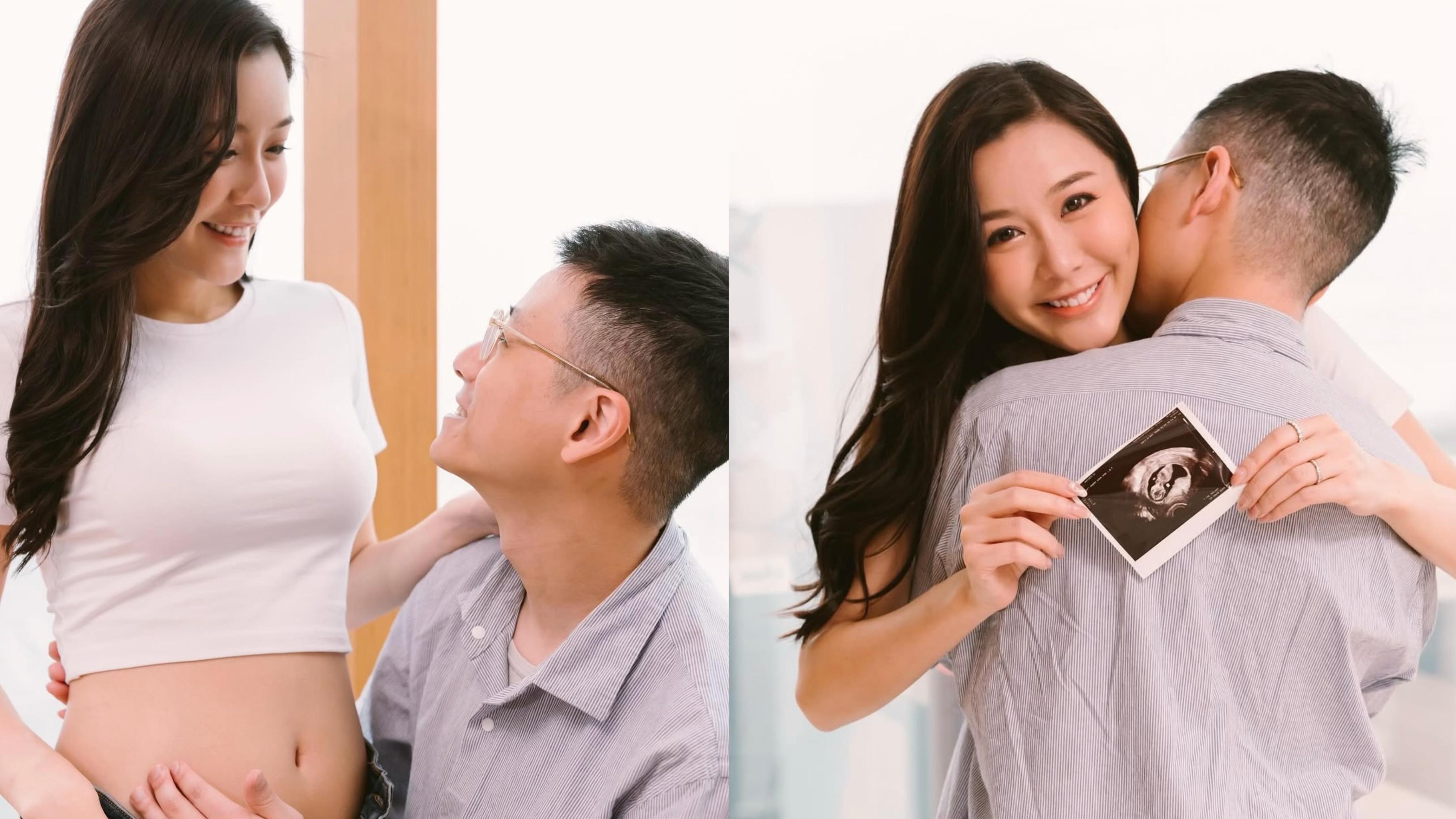 陳詩欣情人節宣布懷孕喜訊 ：經過三年努力終於 1+1=3 