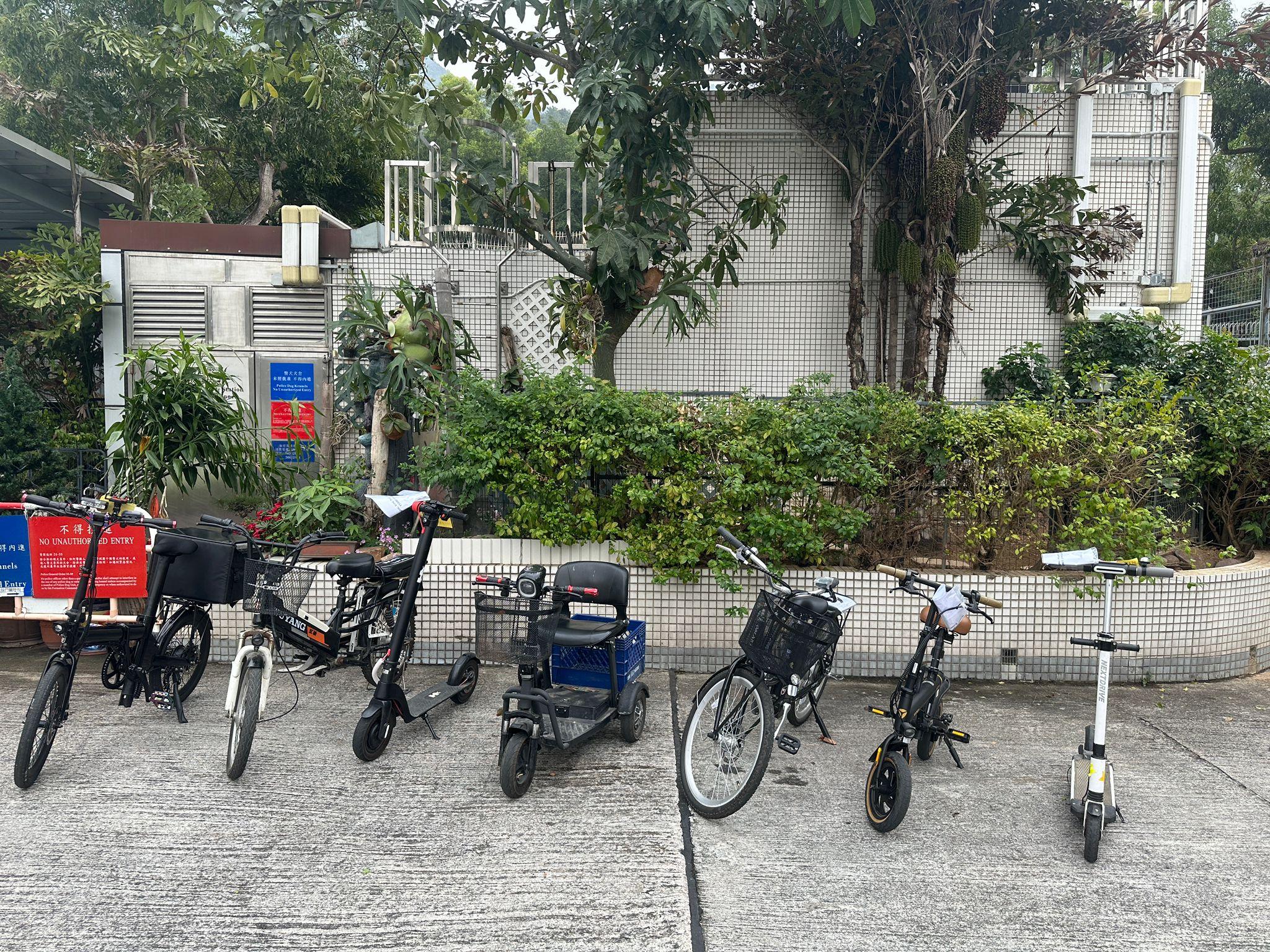 警新界南打擊非法電動車拘41人。(警方圖片)