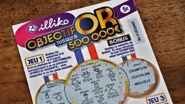 法國彩票公司推出的刮刮樂彩券。(互聯網)