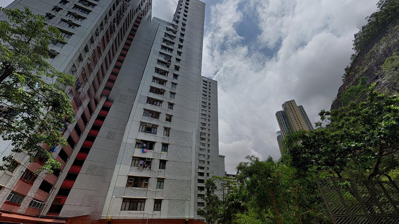 葵涌石籬（一）邨石逸樓。（Google地圖截圖）