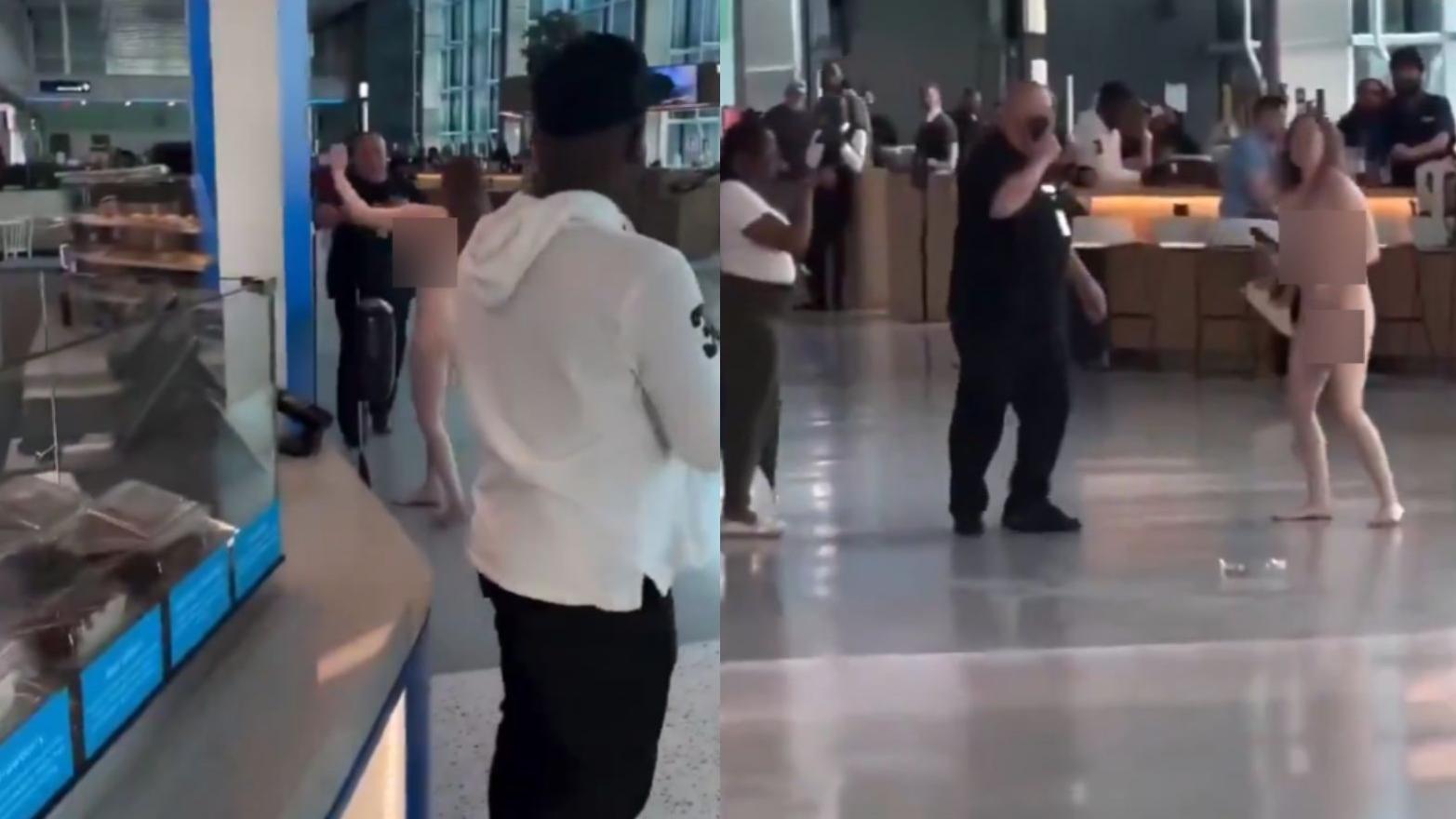 美國女自稱迪士尼公主於機場裸跑　扭臀尖叫跳舞嚇窒路人