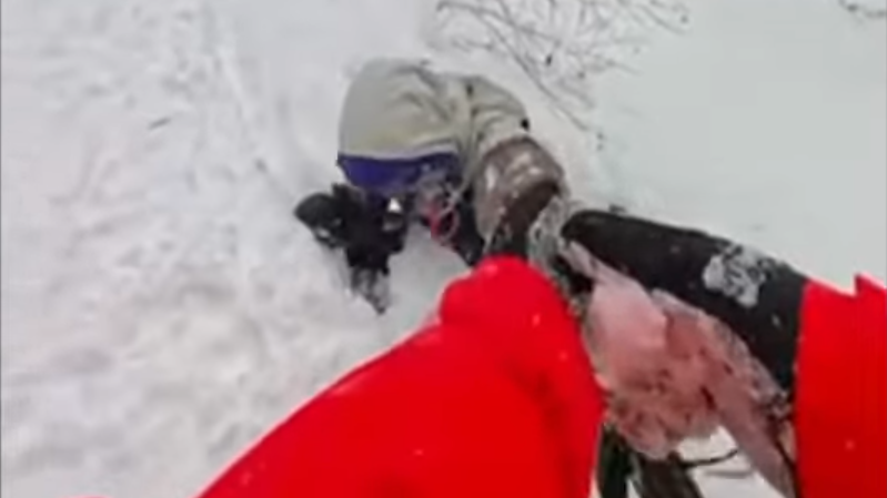 富良野滑雪場遊客滑出場外範圍引致意外急增。(影片截圖)