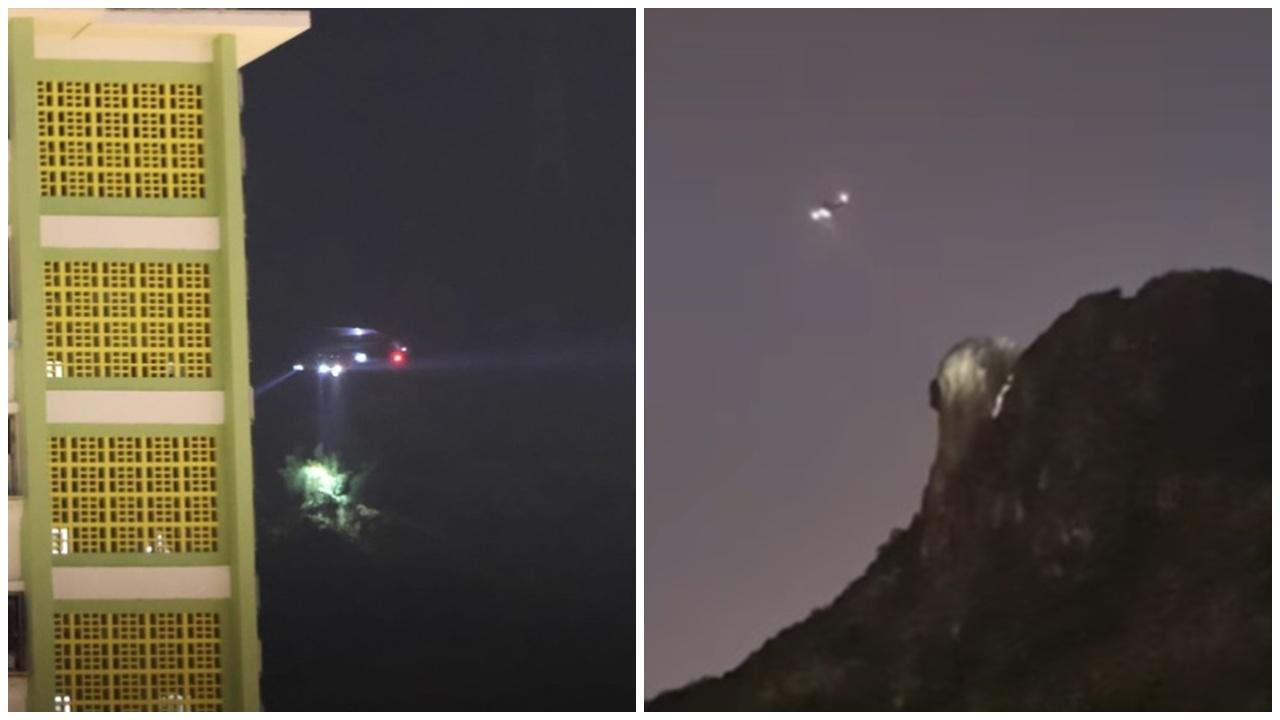 金山郊野公園失蹤人士獅子山獲救，清醒由直升機吊起送院。