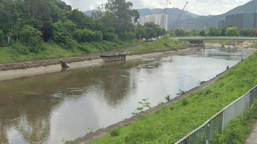 21歲男浮屍上水梧桐河，警列屍體發現案。(Google Map)