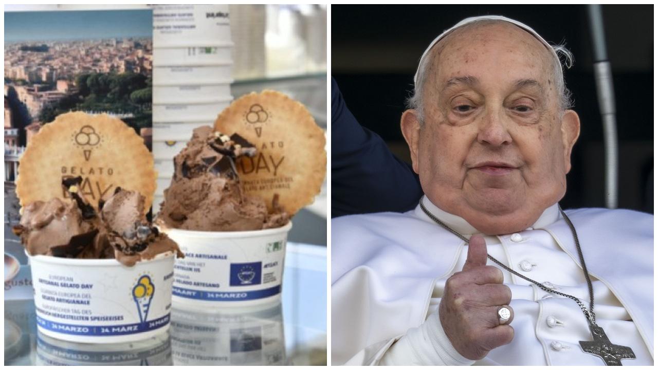 羅馬推「哈利路亞」雪糕慶祝教宗出院，記者試食：像上了天堂。
