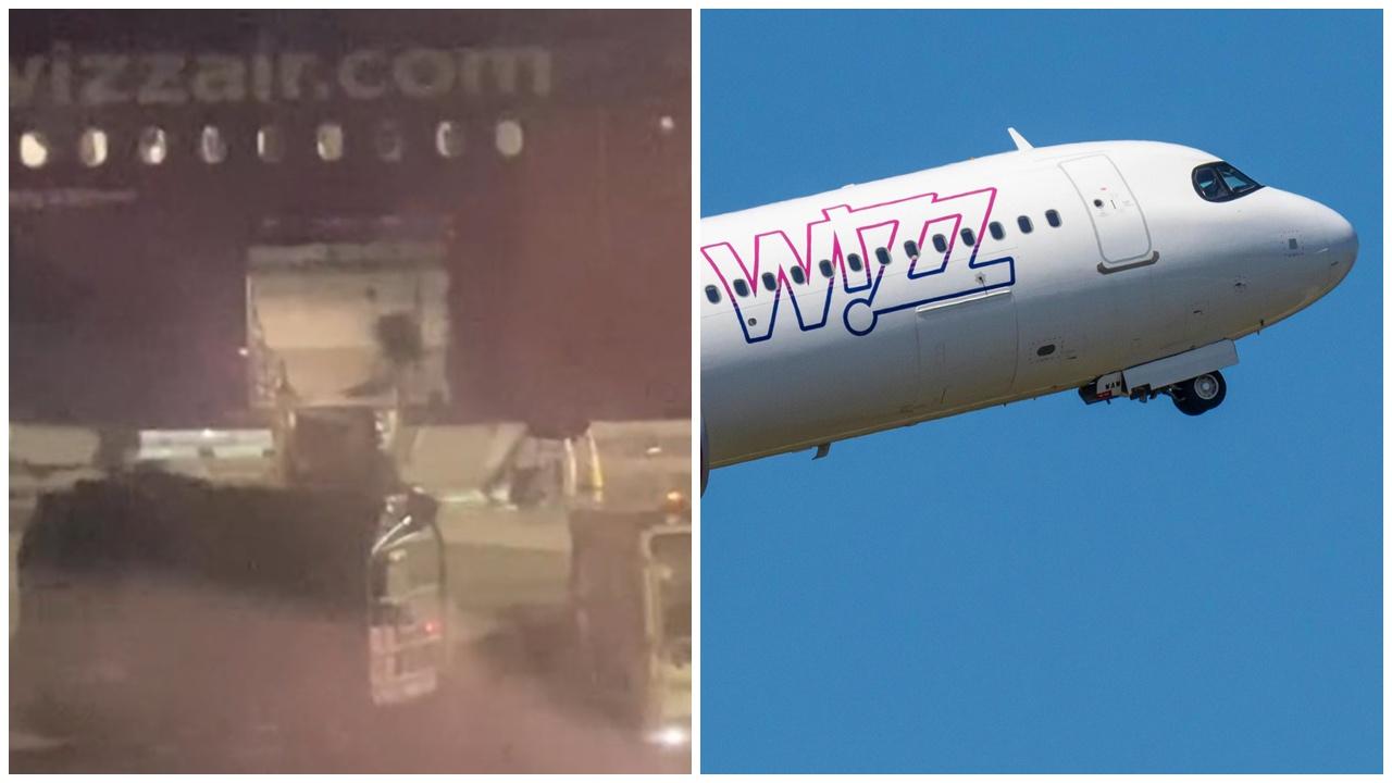 機場地勤卸行李粗暴狠摔，震驚隔籬飛機乘客。