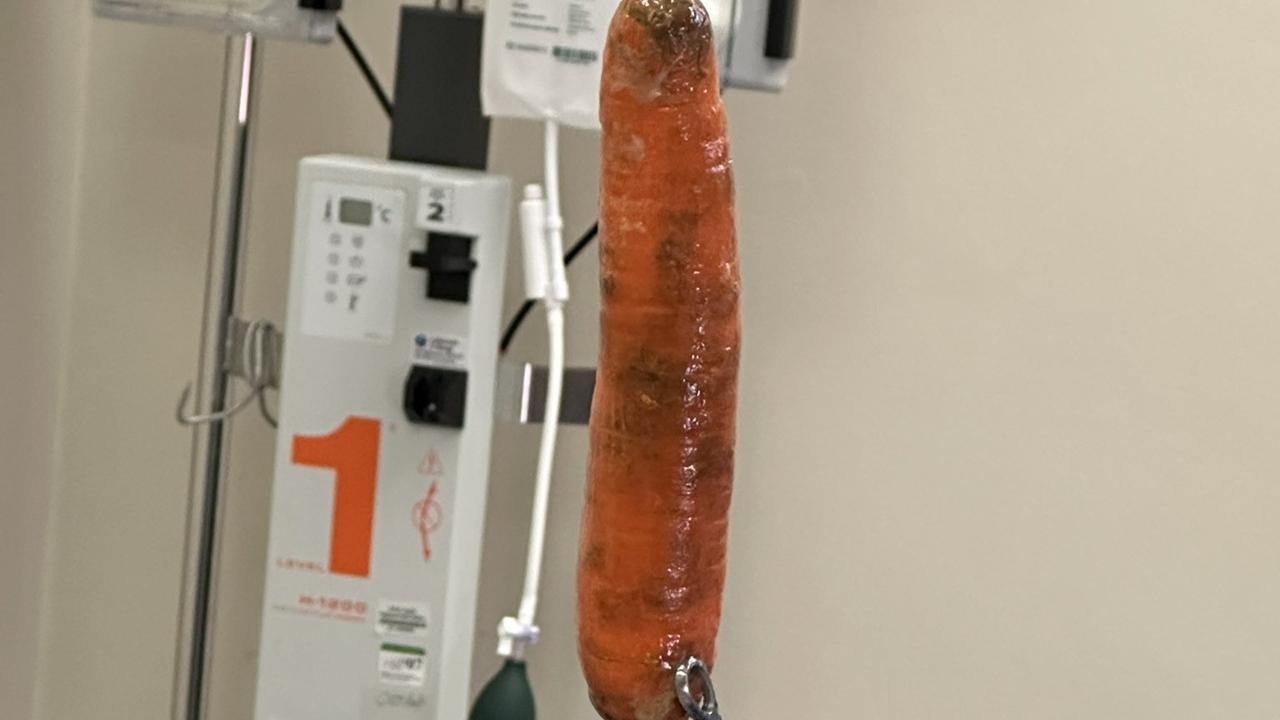 20厘米長紅蘿蔔塞肛門，醫生：我們救了它。(X)