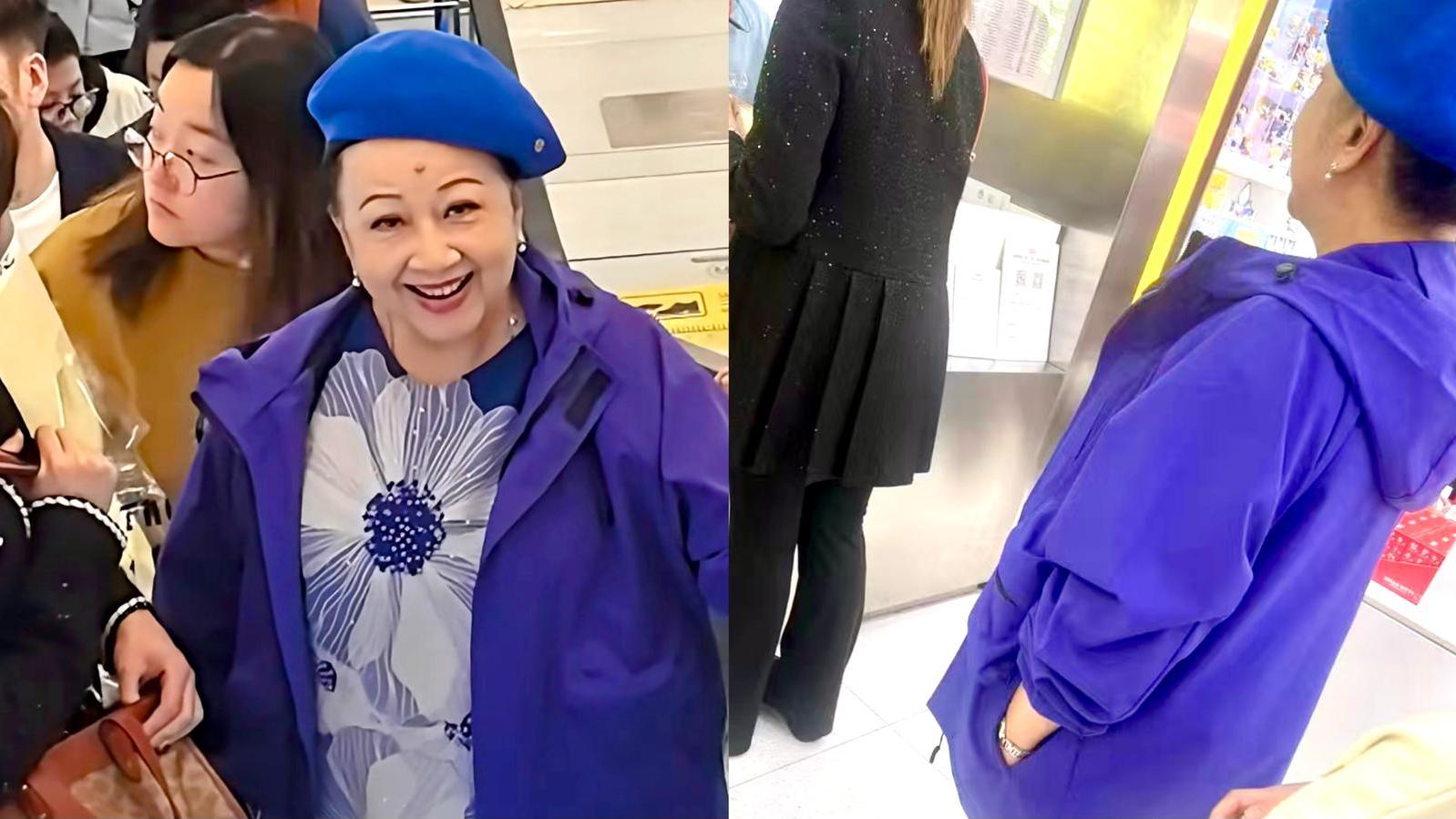 薛家燕內地行街被偷拍展現高EQ一面 獲網民大讚守秩序排隊