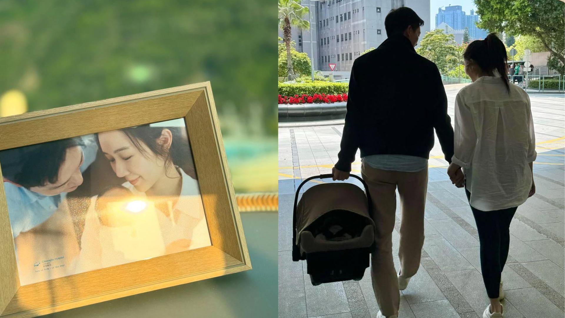 麥明詩平安誕B 大曬一家三口背影照：爸媽會與你一起成長