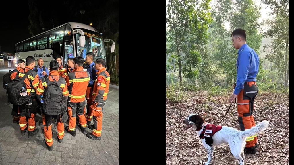 香港救援隊抵達內比都。(保安局FB)