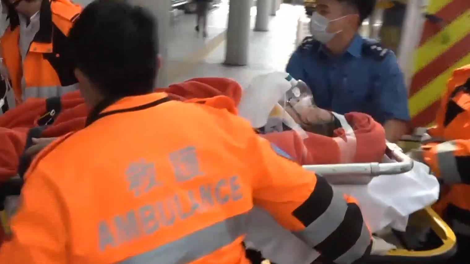 葵涌發生嚴重交通意外。（有線電視新聞截圖）