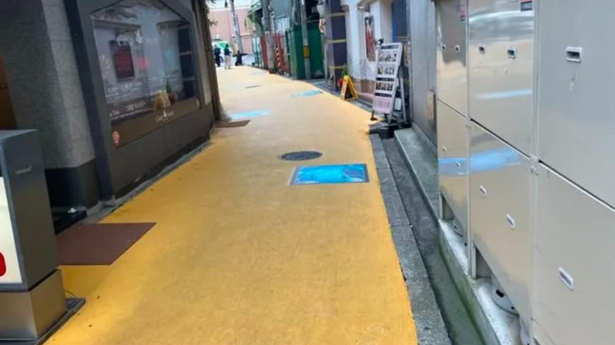 日本大阪市為打擊街頭妓女而在地面塗上黃色。(X)