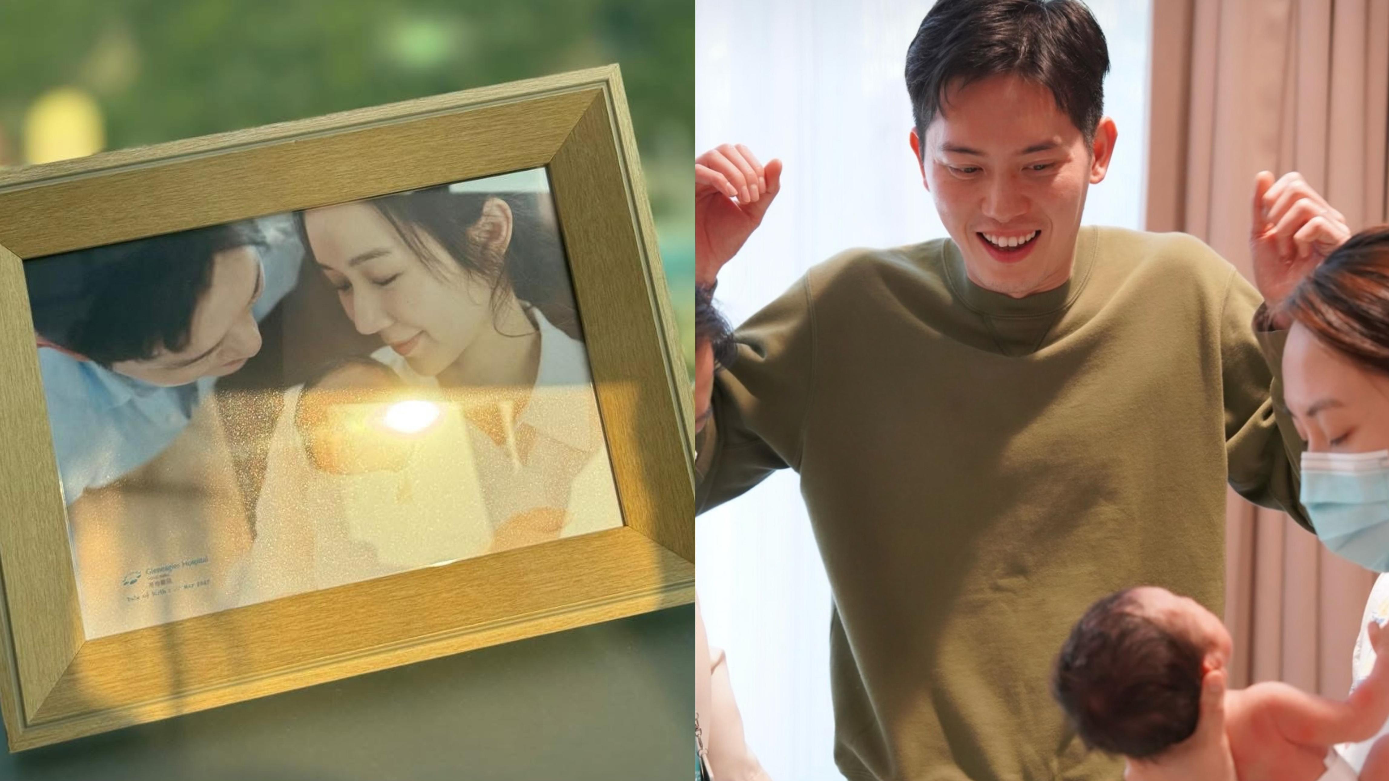 麥明詩坐月不忘「吸金」 新手爸爸盛勁為學幫BB沖涼