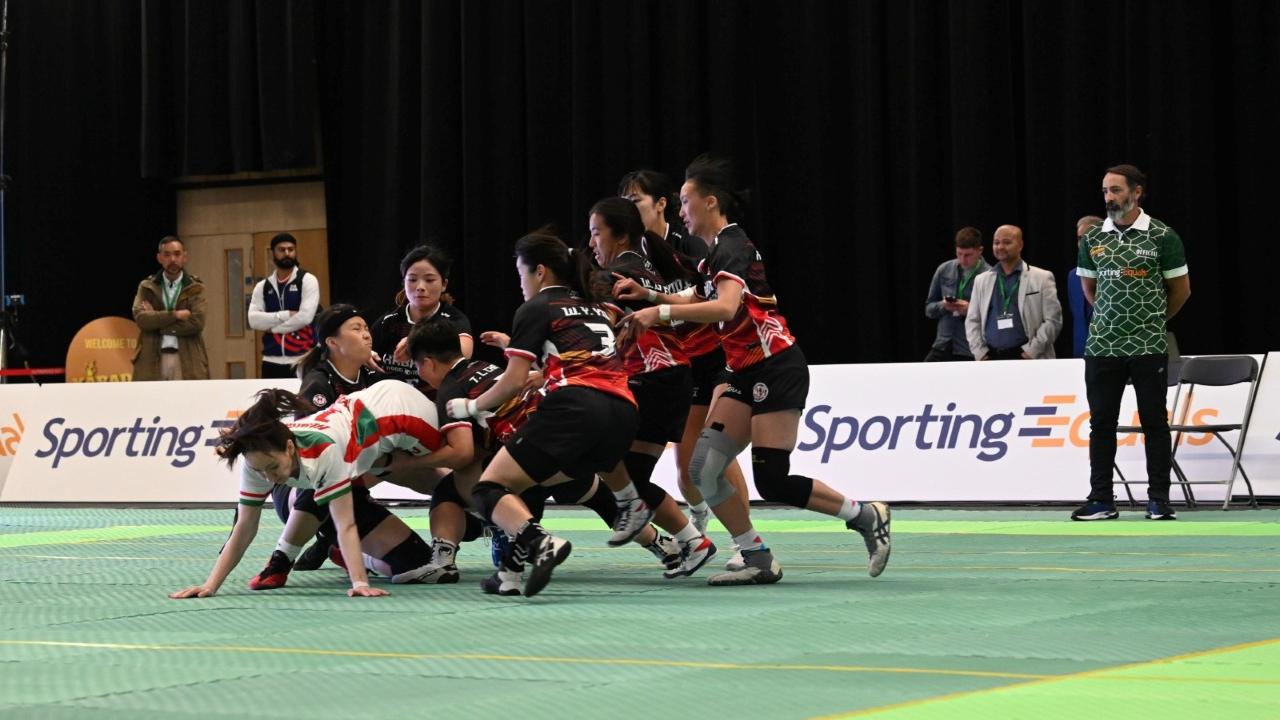 卡巴迪世界盃｜香港卡巴迪體育聯會赴英國出戰 女隊大勝匈牙利 男隊首戰負威爾斯。（香港卡巴迪體育聯會圖片）