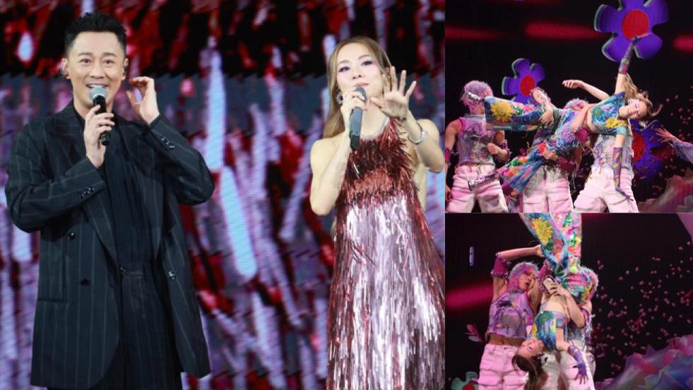 鄧麗欣演唱會｜首踏紅館被抬起凌空打轉 林峯驚喜現身合唱《好心好報》