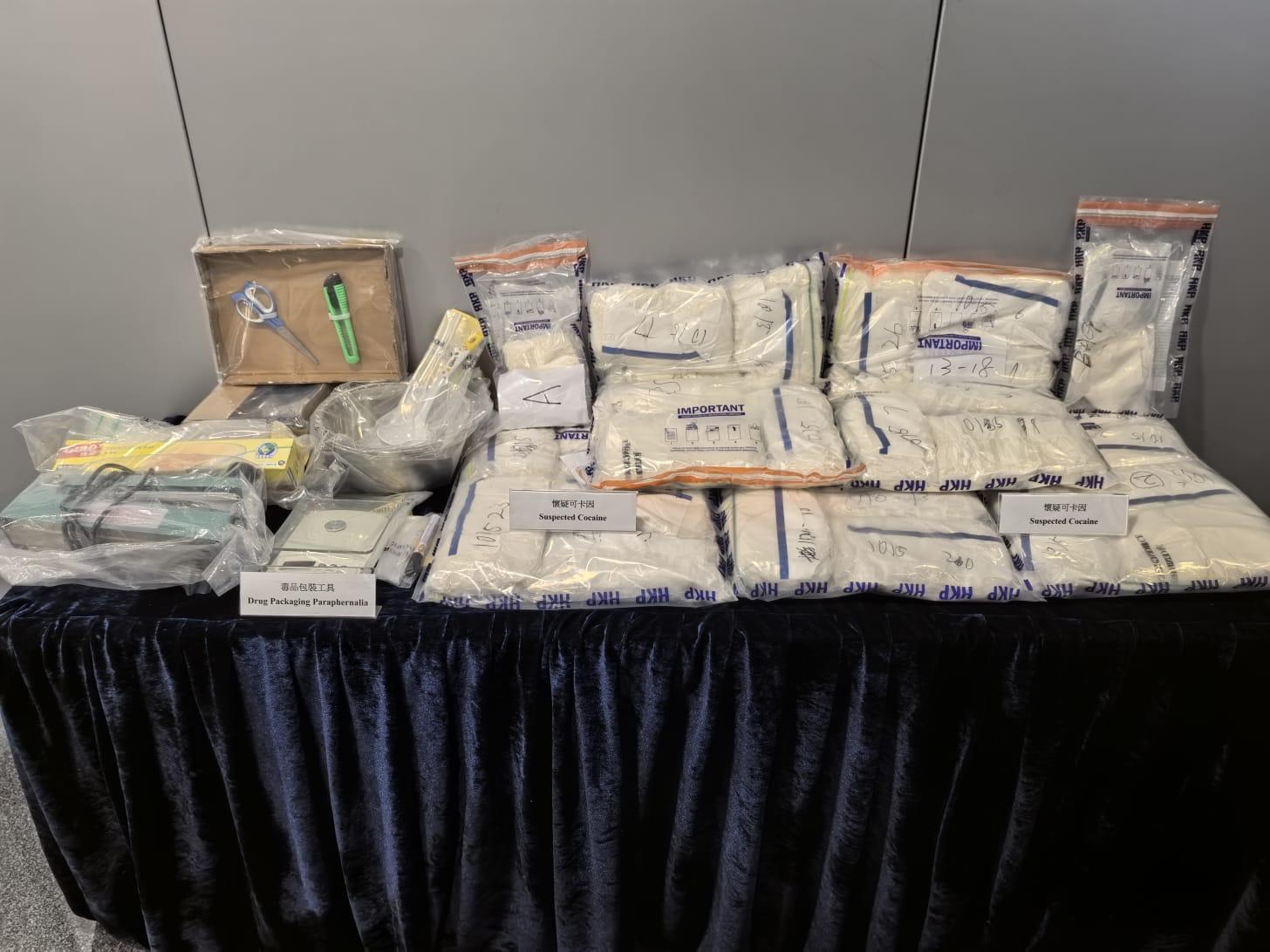 警葵涌工廈搗毒品倉檢2500萬元可卡因拘20歲男倉主。