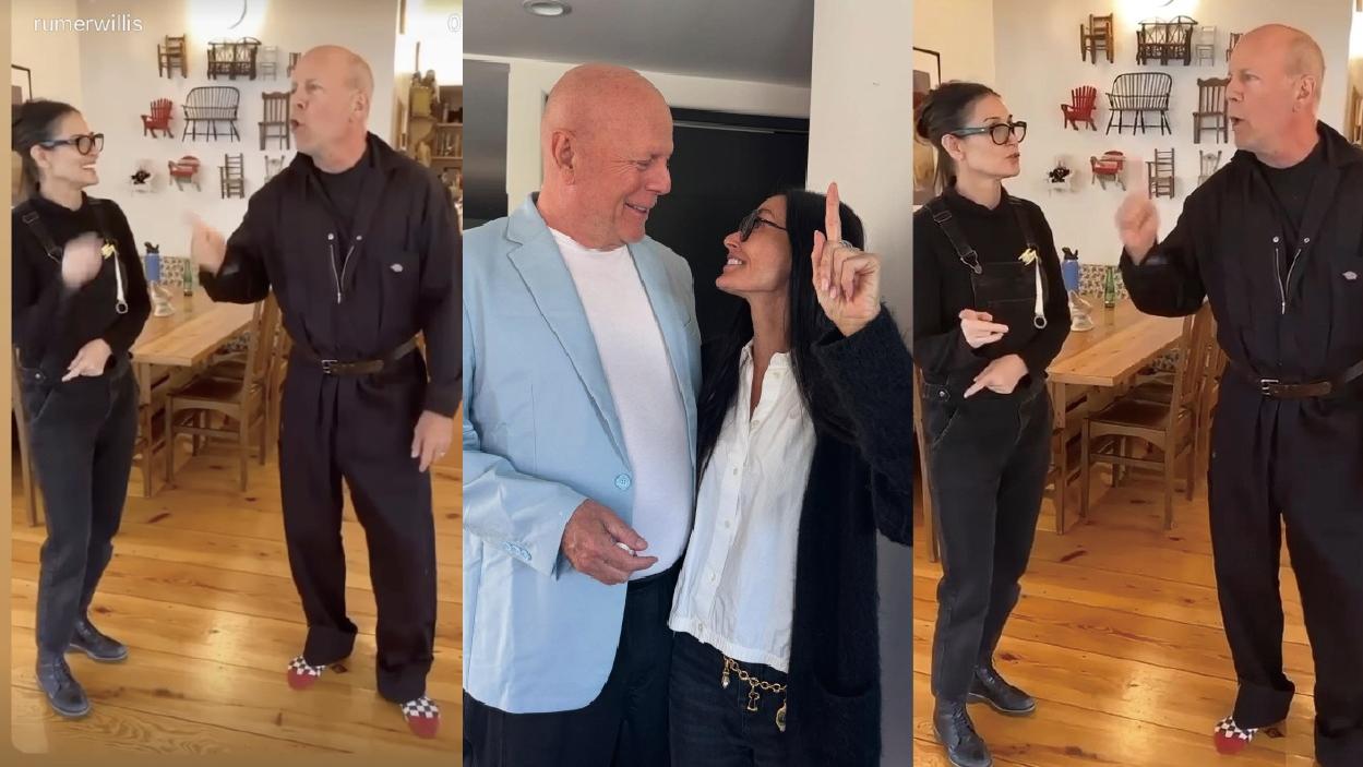 布斯韋利士70歲大壽 前妻狄美摩亞伴舞慶祝