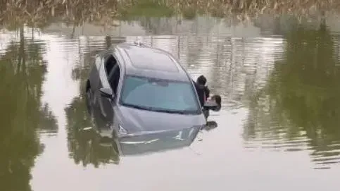 內地夫妻遊車河不小心駛入河　慢跑男無懼低溫跳河營救