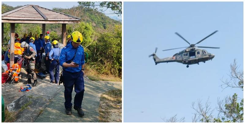  有市民周一（24日）與多名朋友往深井遠足，惟一名71歲男子抵達目的地前突然身體不適，更一度失去知覺，同行者立即報警，幸救援人員趕至給予支援，事主由政府飛行服務隊送院後被診斷為「熱衰竭」。(Threads)