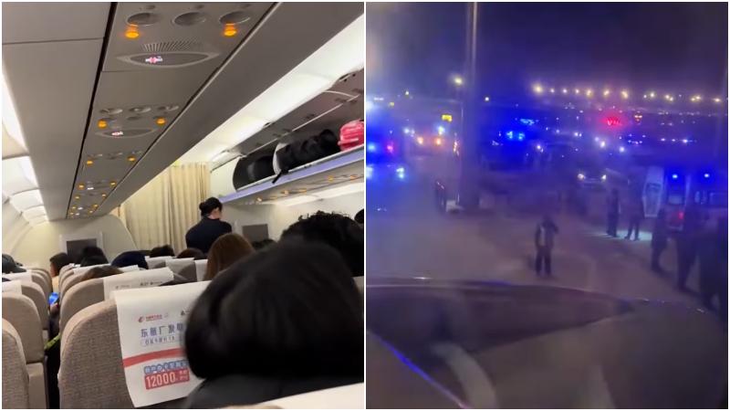 網傳東航機長空中嘔白泡兼抽筋　航班緊急折返降落