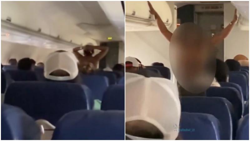 裸女大鬧西南航空