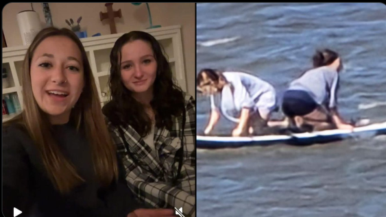 美國兩少女玩直立板被沖走　大海漂流16小時奇蹟獲救