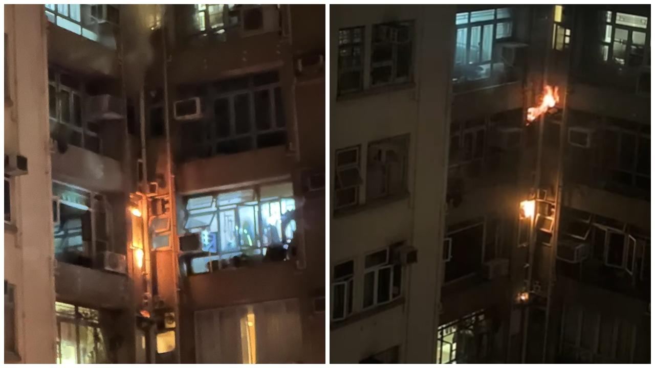 美孚新邨單位起火百人疏散，男住戶吸入濃煙不適送院。(FB/Mei Foo 美孚)