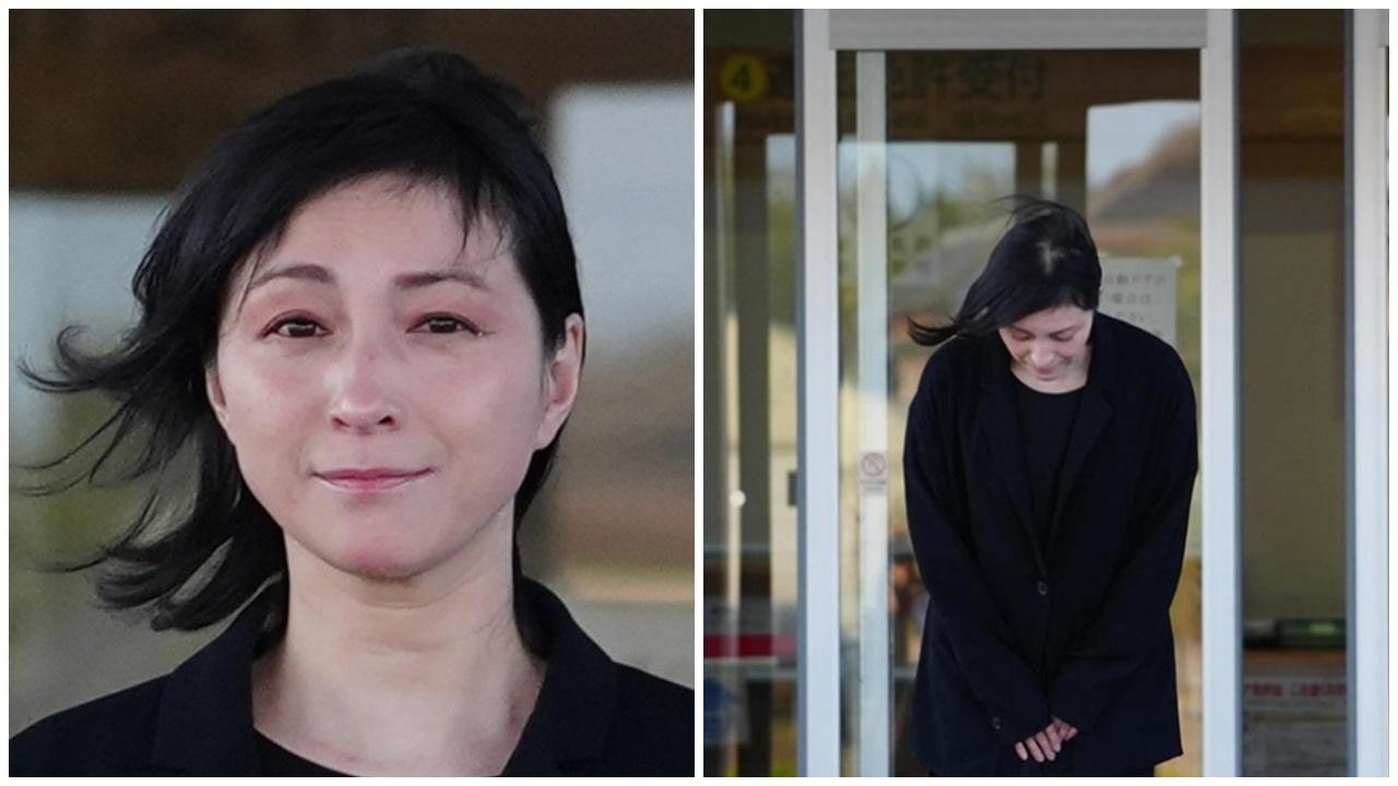 廣末涼子獲釋面容憔悴鞠躬3秒，聲明：將誠實承擔責任。