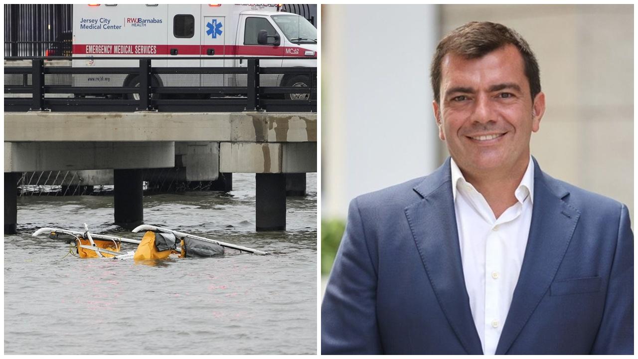 紐約直升機墮河釀6死，西門子分公司總裁一家罹難。