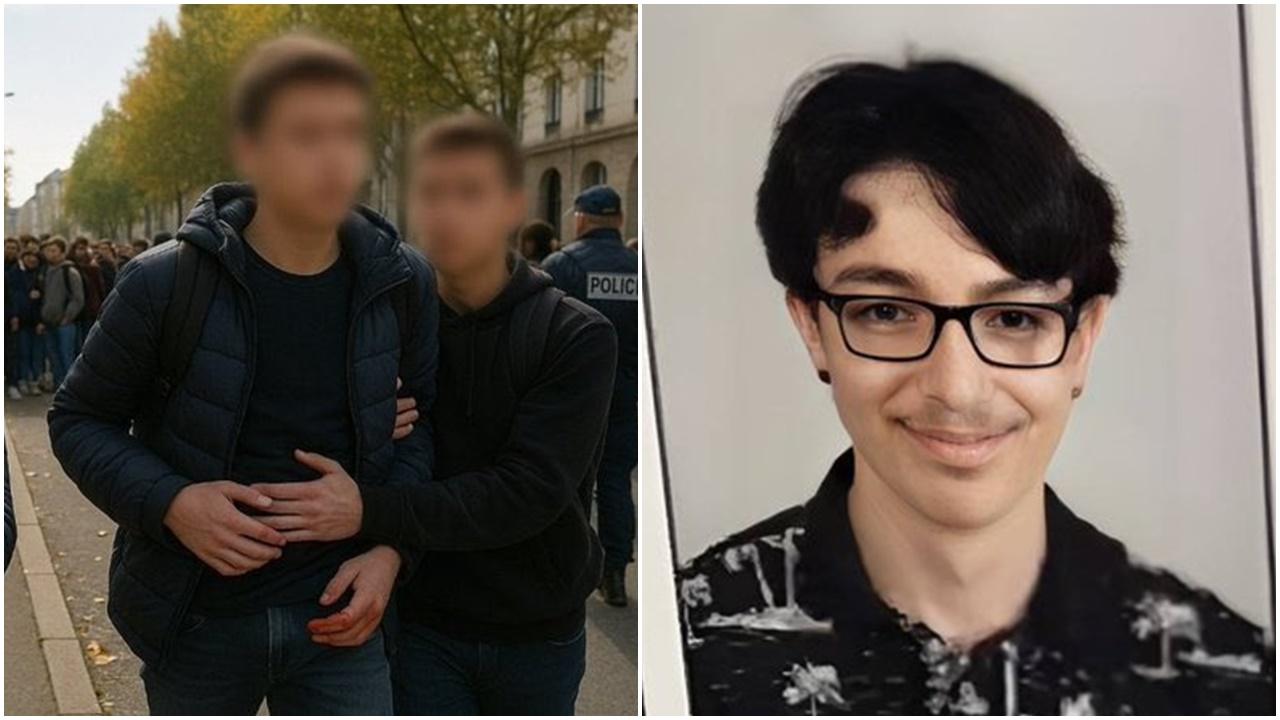 法國南特高中發生持刀襲擊釀1死3傷，15歲少年被捕。(X)