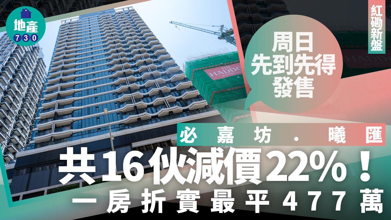 必嘉坊．曦匯16伙減價22% 折實最平477萬 周日先到先得發售｜紅磡新盤